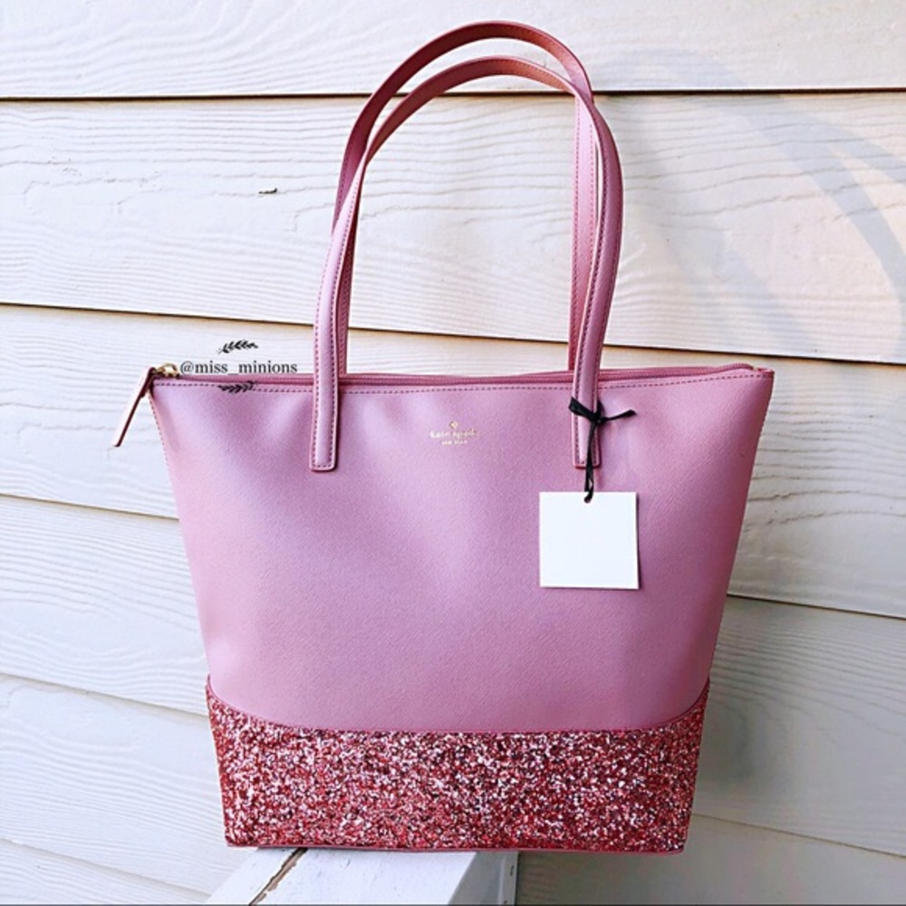 ISO: Kate Spade Greta Court Handbag- Pink Glitter